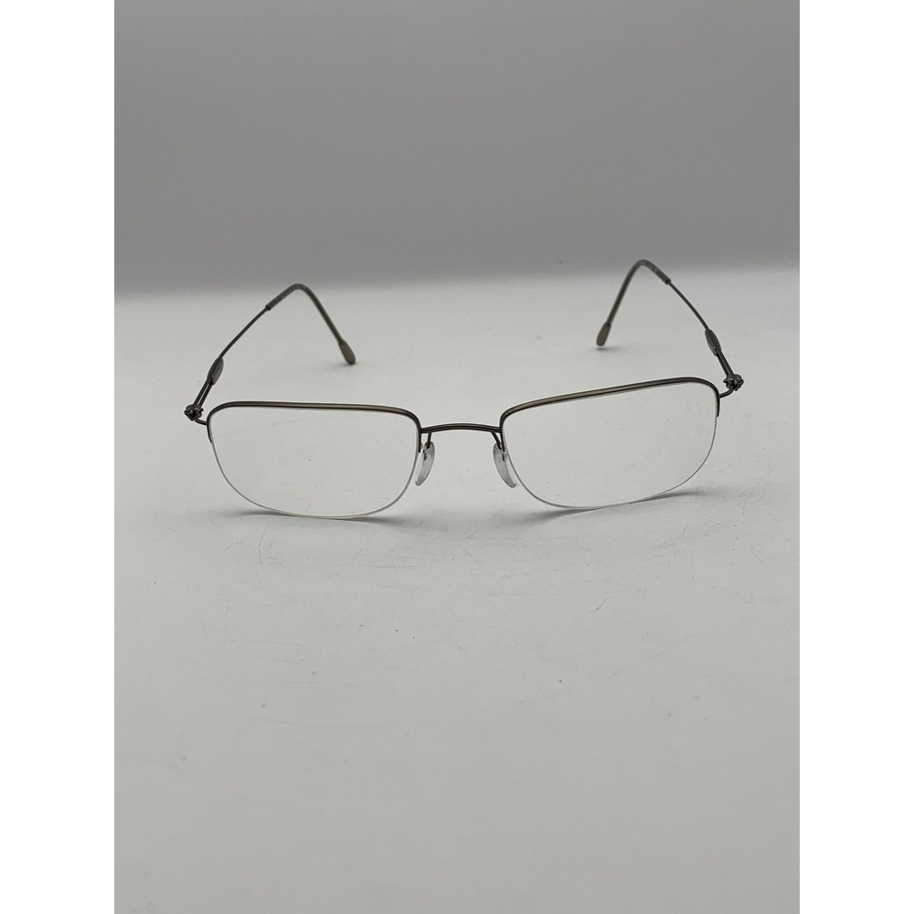 Silhouette Eyeglasses 7584 6053 52-19-140 Silver Square Rectangular Men Titanium